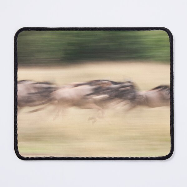 Item preview, Wildebeest fleeing during the great migration designed and sold by Ingo Gerlach.