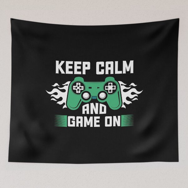 Item preview, Keep Calm and Game On designed and sold by BuxomBabe21.