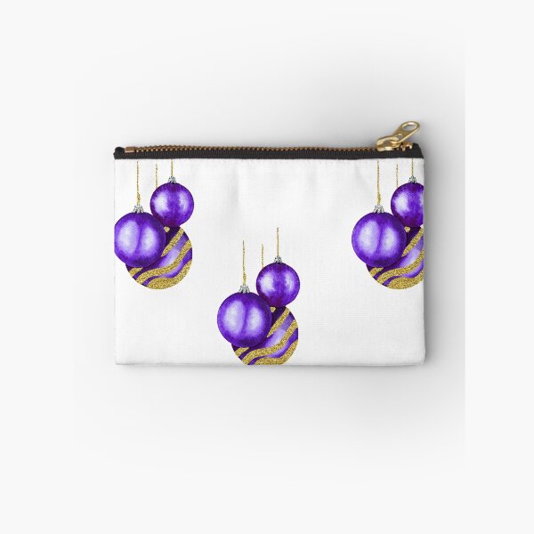 Item preview, Purple and Golden Christmas Balls designed and sold by NataBold.