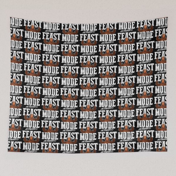 Item preview, Feast Mode Activated - Funny Thanksgiving Gym Design   designed and sold by TheBoyHeroie.