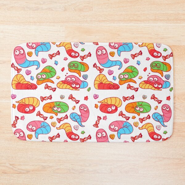 Item preview, Gummy worm pattern (with bg) designed and sold by GummyWurme.