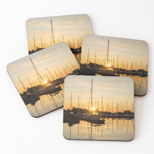 Item preview, Gold Summer Sunshine - Sundowner Time at the Dock designed and sold by Georgia Mizuleva.