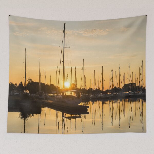 Item preview, Gold Summer Sunshine - Sundowner Time at the Dock designed and sold by Georgia Mizuleva.
