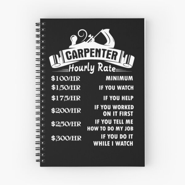 Item preview, Carpenter Hourly Rate Tee designed and sold by aryagiri.