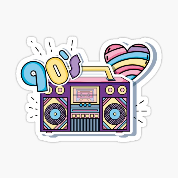 "90's Style" Sticker By Brendabeauty | Redbubble