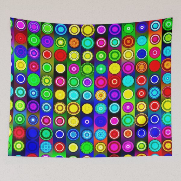 Item preview, Gaming colorful neon circles designed and sold by NoahDea.