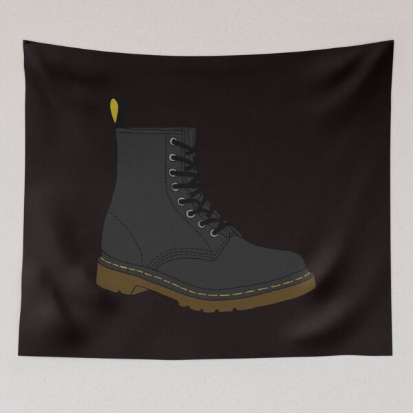 Item preview, Black Dr. Marten boot designed and sold by RootinTootinTee.