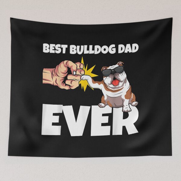 Item preview, Best Bulldog Dad Ever Funny English Bulldog Dog Gift designed and sold by Melle123234.