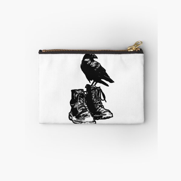 Item preview, combat boots crow   designed and sold by RootinTootinTee.