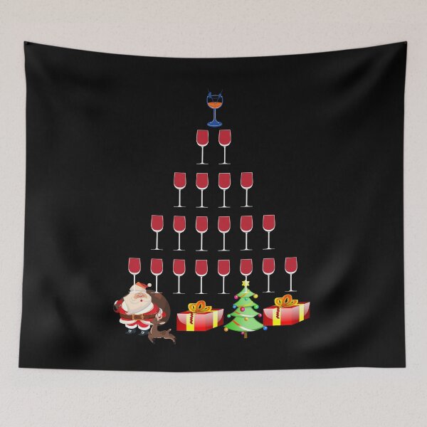 Item preview, Funny Wine Drinking Glasses Christmas Tree | Wine Alcohol Lover designed and sold by Apoorv Choudhary.