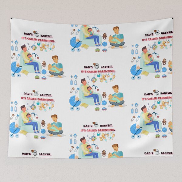 Item preview, Dad's Don't Babysit.  It's called PARENTING. designed and sold by Marwad Haveli.