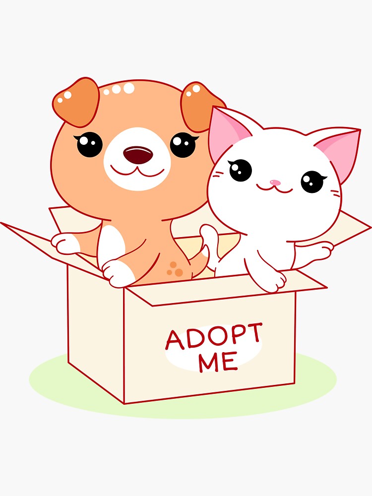 please-adopt-me-sticker-by-ckdream-redbubble