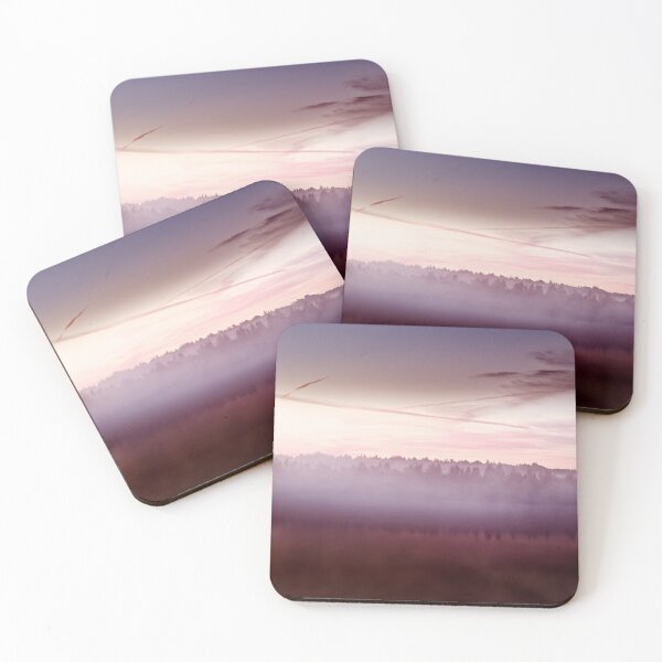 Item preview, picturesque sunrise over forest and lake designed and sold by cglightNingART.