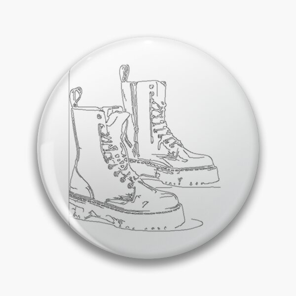 Item preview, doc martens line drawing   designed and sold by RootinTootinTee.