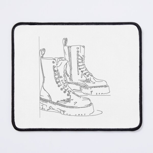 Item preview, doc martens line drawing   designed and sold by RootinTootinTee.