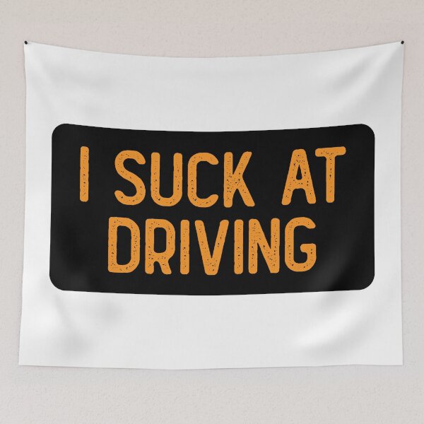 Item preview, I Suck At Driving Funny Helmet designed and sold by Sour Soul.