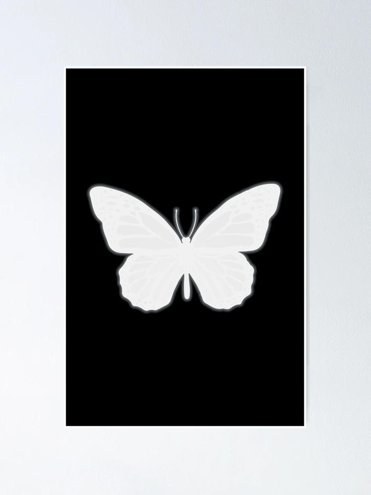 Stylish Black and White Butterflies  Poster for Sale by AnnaMirella