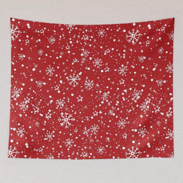 Item preview, Merry Christmas Red Snowflakes Snow Stars 2022 designed and sold by Ross-Sergey.