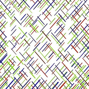 Artwork thumbnail, Fun and Colorful Abstract Line Design Pattern by hintprint