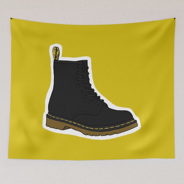 Item preview, Dr. Marten- Black   designed and sold by RootinTootinTee.