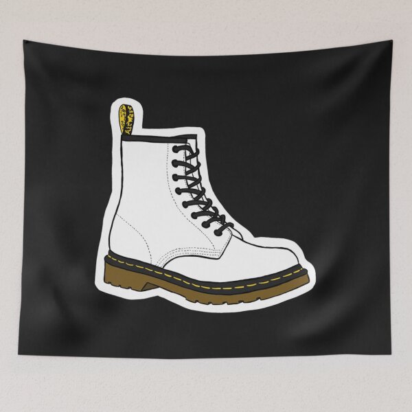 Item preview, Dr. Marten- White   designed and sold by RootinTootinTee.