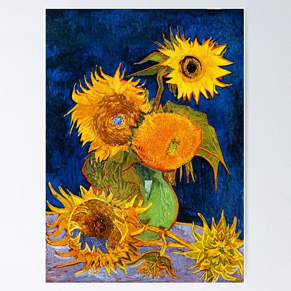 1art1 Vincent Van Gogh Póster Los Girasoles, 1888 Cartel 91x61 cm :  : Hogar y cocina