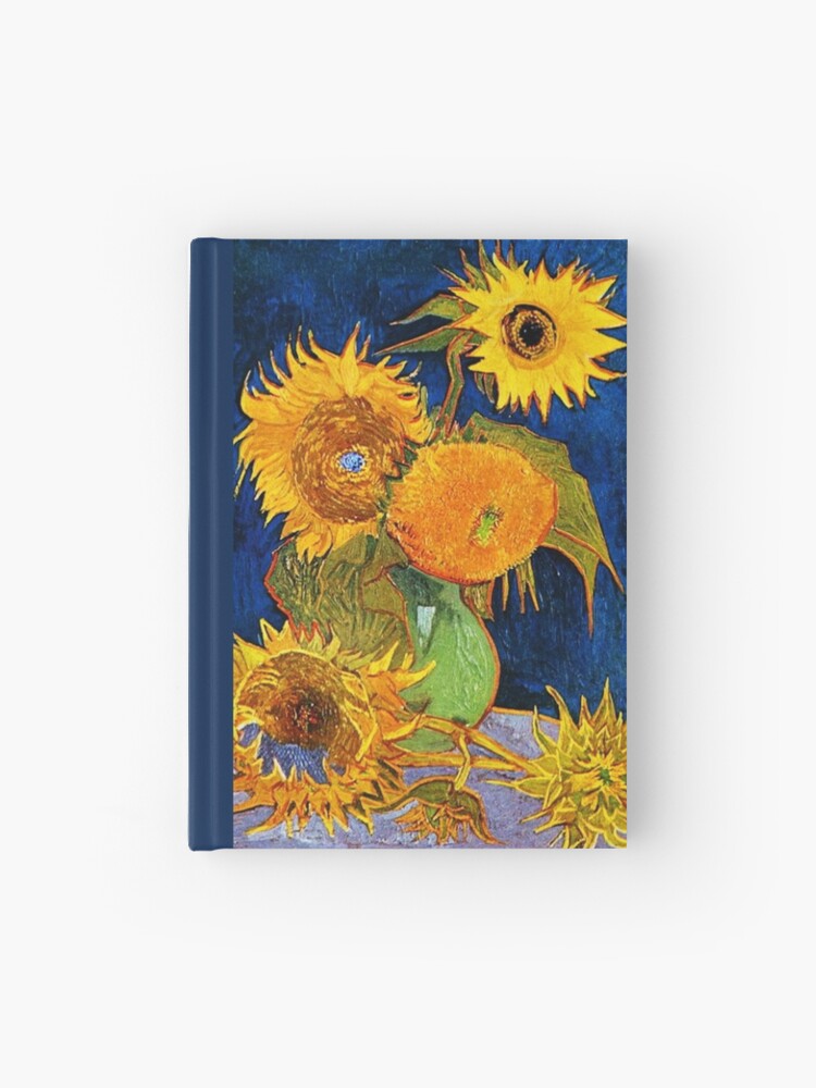 Vincent van Gogh Still Life Flower Journal Blank Lined Book Three Sunflowers 