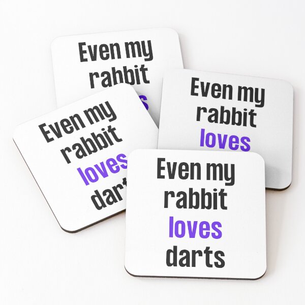 Item preview, Even my rabbit loves darts designed and sold by TheGreenGoat.