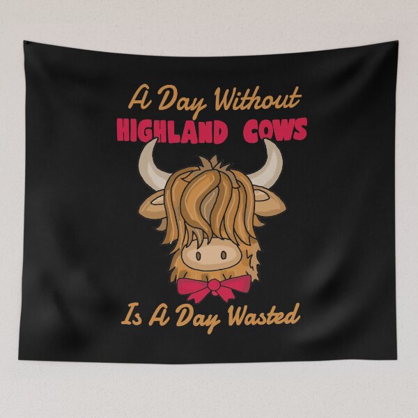 Item preview, The Highland Cow - Scottish Highland Cattle Fans designed and sold by Dubbra.
