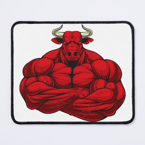 Item preview, Big Red Fitness Bull designed and sold by BerryCats.