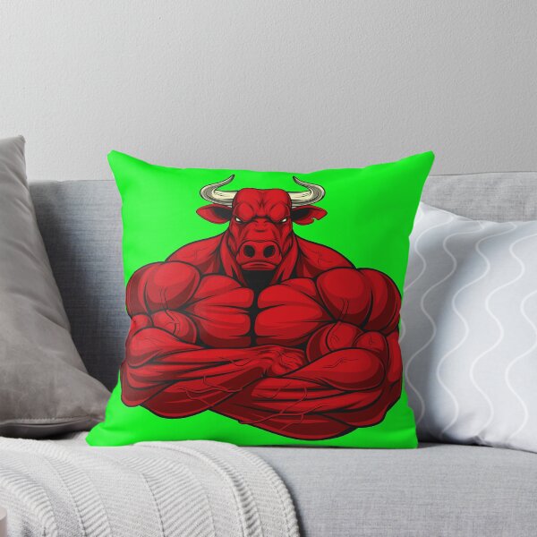 Item preview, Big Red Fitness Bull  designed and sold by BerryCats.