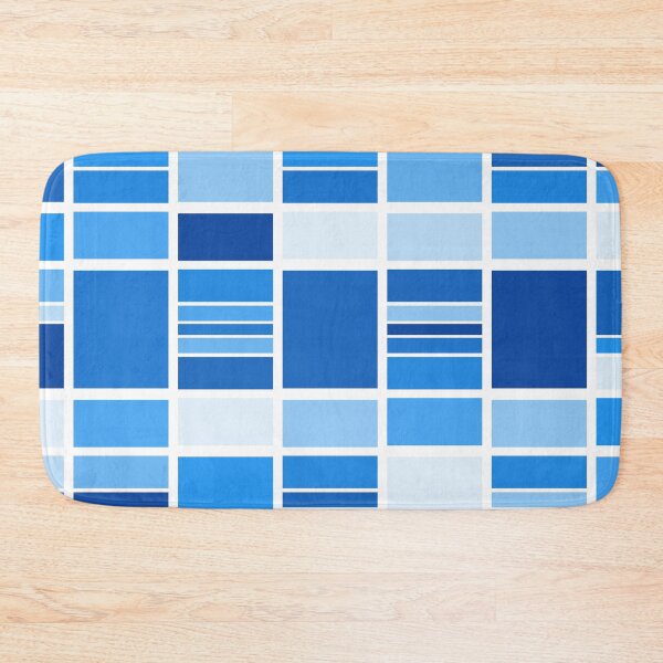 Item preview, Repeating rectangles pattern in shades of blue designed and sold by PaulArden.