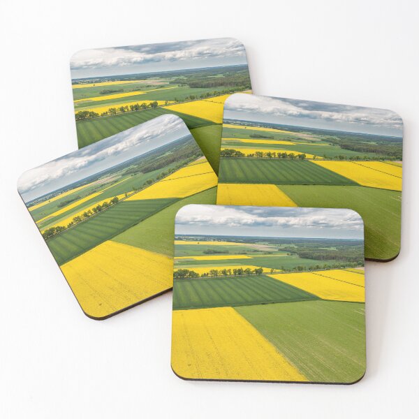 Item preview, Agricultural landscape, fields of yellow colza and green grain designed and sold by Lukasz Szczepanski.