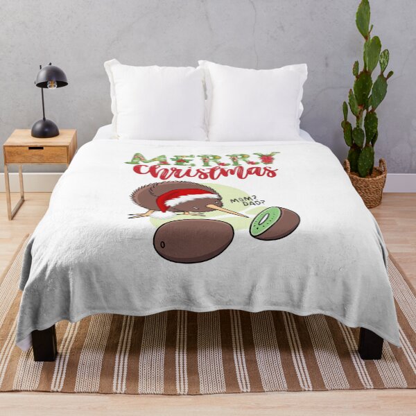 Item preview, Merry Christmas New Zealand kiwi bird and kiwi fruit - Funny | Witty Christmas kiwi design designed and sold by HROC.