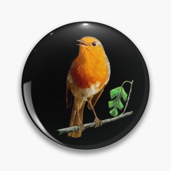 Item preview, EUROPEAN ROBIN PAINTING - EUROPEAN GARDEN BIRDS, designed and sold by Danicus666.