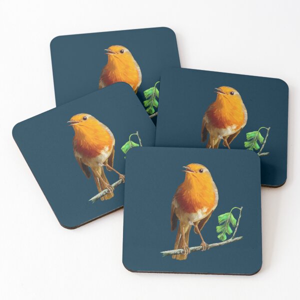 Item preview, EUROPEAN ROBIN PAINTING - EUROPEAN GARDEN BIRDS, designed and sold by Danicus666.