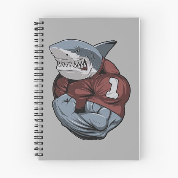 Item preview, Big Gray Fitness Shark  designed and sold by BerryCats.