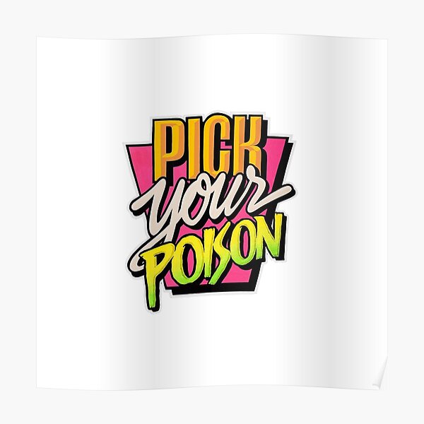 Pick Your Poison Deluxe Sign Amscan 242327 