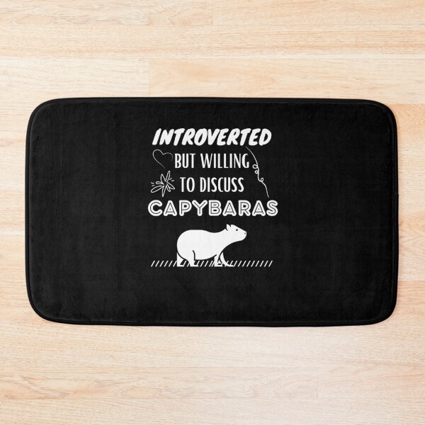 Item preview, Introverted But Willing To Discuss Capybaras - Funny Qoutes | Capybaras Lover designed and sold by RmeenaArt.