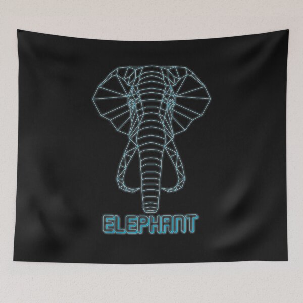 Item preview, geometric elephant designed and sold by capotees.