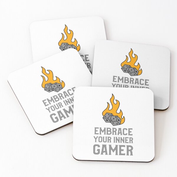 Item preview, Embrace your Inner gamer dice flame designed and sold by Salkian.