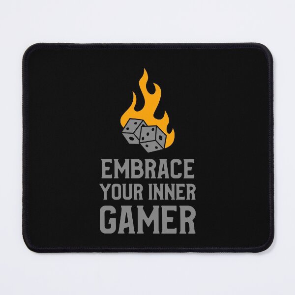 Item preview, Embrace your Inner gamer dice flame designed and sold by Salkian.