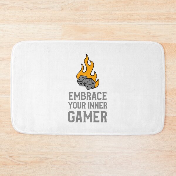 Item preview, Embrace your Inner gamer dice flame designed and sold by Salkian.