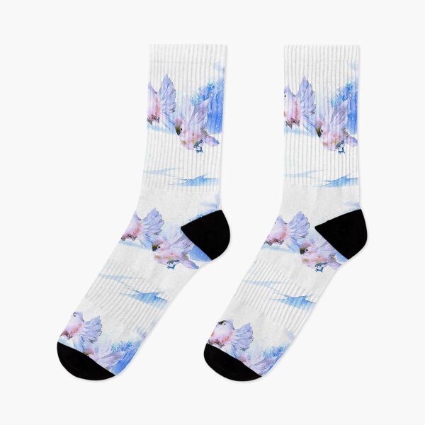 Item preview, Hand Drawn Tufted Titmouse Birds in Wintertime designed and sold by fowons.