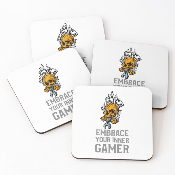 Item preview, Embrace your Inner gamer skull dice card spanner designed and sold by Salkian.