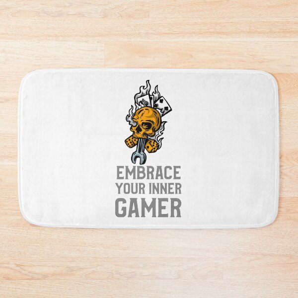 Item preview, Embrace your Inner gamer skull dice card spanner designed and sold by Salkian.