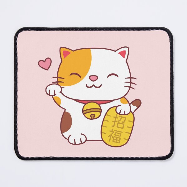 Item preview, Cute Maneki Neko Japanese Good Luck Cat designed and sold by rustydoodle.