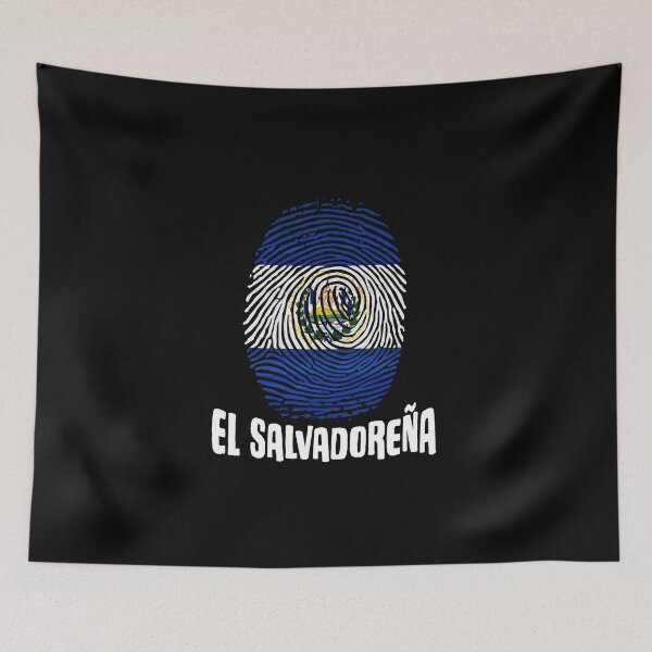 Item preview, Salvadoreña Fingerprint The Salvadorian Pride Lover designed and sold by Nessshirts.