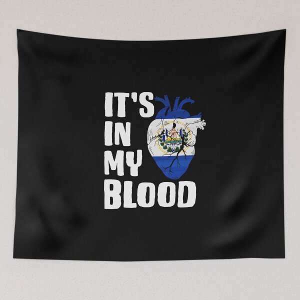 Item preview, Salvadorian Blood El Salvador Salvadoran Pride Lover designed and sold by Nessshirts.