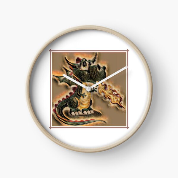 Draco the Dragon quilt pattern Clock